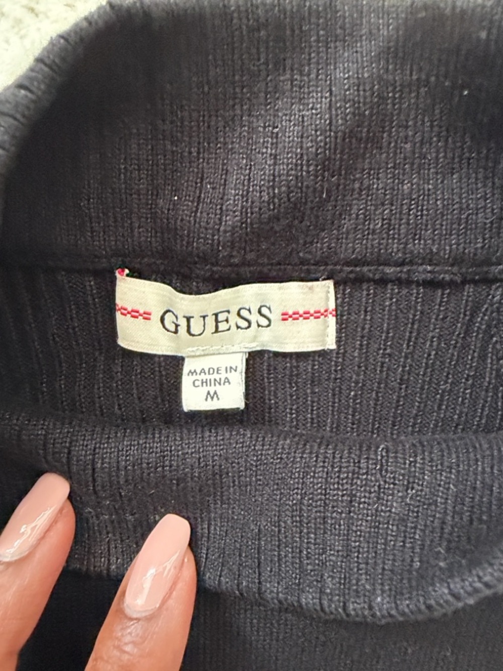 Guess High-Neck Ribbed Tank - Picture 5 of 7